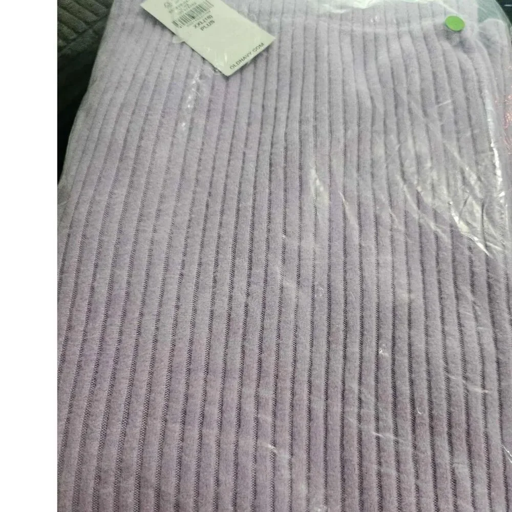 Old Navy Girls Ribbed Flare Pants XXL 18 Plus NWT Lavender High Rise